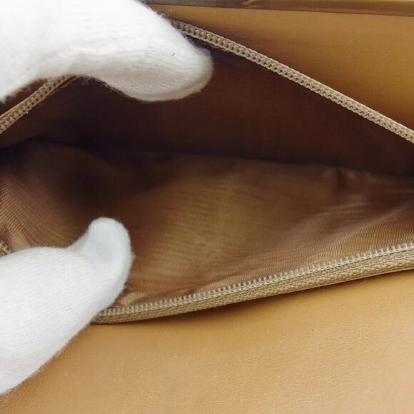 Celine long wallet macadam beige PVC x leather Authentic - Picture 6 of 9